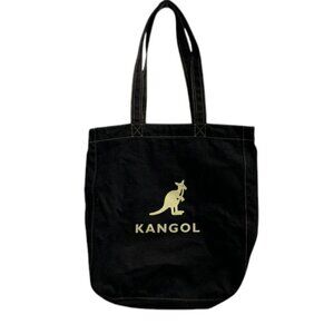 Kangol Jerry Shopper Tote Bag Black L Shoulder Handbag 0049 Casual